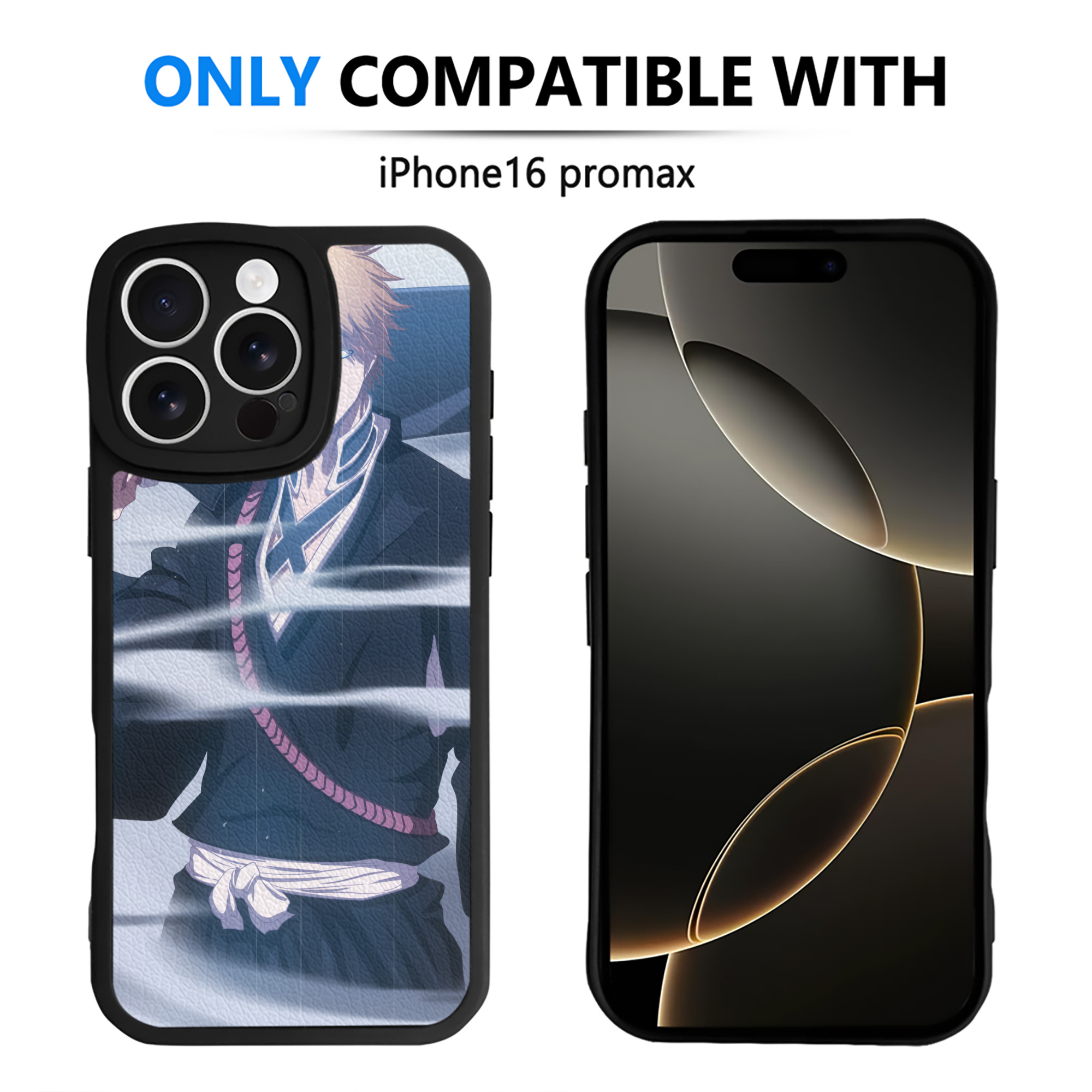 （画像用） ブリーチ BLEACH 【iPhone 16シリーズ対応】シリコンスマホケース（レザー調） 材質：シリコン